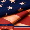 G128 Combo Pack: American USA Tea-Stained Flag 3x5 Ft & Texas Tea-Stained Flag 3x5 Ft | Both LiteWeave Pro Series Printed 300D Polyester, Brass Grommets