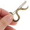 Luxshiny 4PCS Snake Shaped Hair Clips, Snake Hair Barrettes Metal Hair Halloween Hairpins Hair Ornament for Women Girls