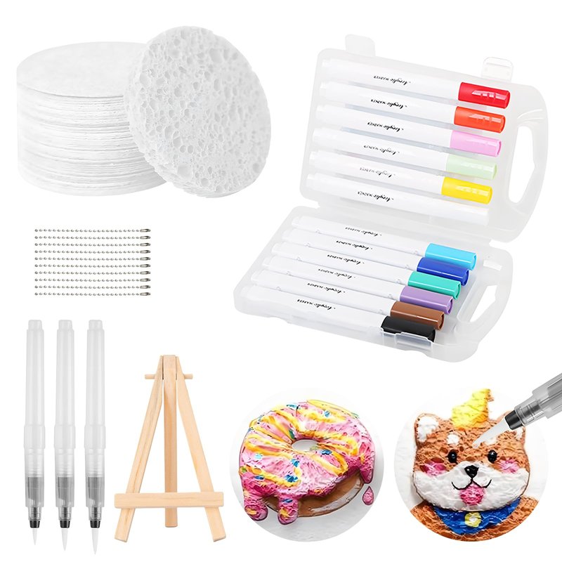 WANJAO Magic Foam Texture Painting Kit, Magic Puffy Paint 3D Drawing ...