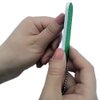 VOSAIDI 10 Pcs Professional Nail Files Nail tool Shining Blue and Green Mini Nail Colorful Files With Chain Double Sided Emery Board 180 Grit