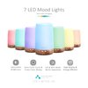 ASAKUKI 100ml Essential Oil Diffuser, 5 in 1 Ultrasonic Aromatherapy Diffuser with Intermittent Timer, 7 LED Lights and Auto-Off Safety Switch