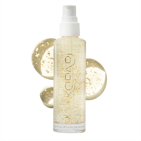 Kopari Golden Aura Body Oil with 24k Gold & Hyaluronic Acid - Hydrating Formula for Glowing Skin 3.3 oz