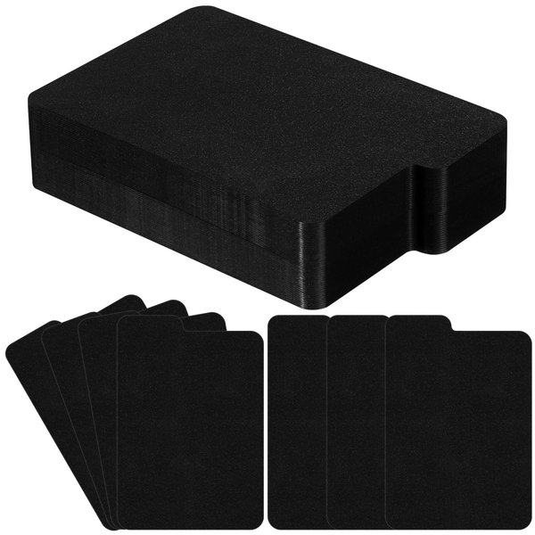 Lewtemi Trading Card Dividers 2.6 x 3.8 Inch Black Playing Card Separators Playing Card Page Dividers with Tabs for Storage Box, Baseball Games Sports, Playing Toy Card, Tcg, Folder Record(50 Pcs)