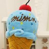 LNYMZD Brown-Blue Ice Cream Dog Squeaky Toys, Puppy Chew Toys with Ropes, Dog Plush Toy for Small to Medium Dogs and Cats Pet Supplies