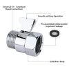 Shower Shut Off Valve Shower Head Flow Restrictor Shower Flow Control Valve Brass Shut Off Valve for Handheld Shower, Chrome