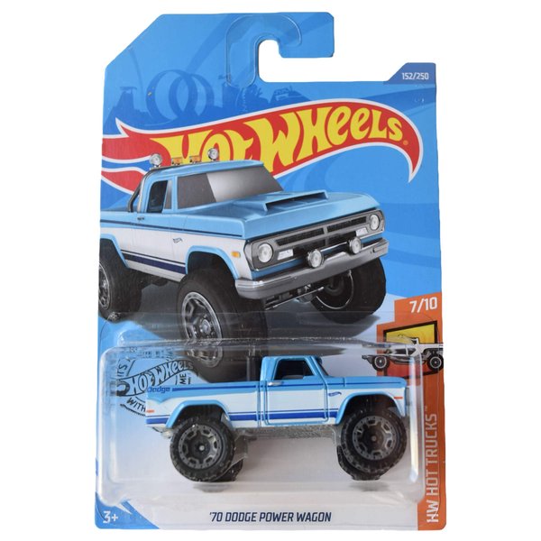 Hot Wheels '70 Dodge Power Wagon 152/250, Blue/White