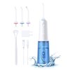 Water Dental Flosser Professional 320ML Tank Cordless Oral Irrigator - Portable and Rechargeable IPX7 Waterproof 4 Modes Water Flossing with Cleanable Water Tank for Home and Travel