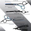 Barber Hair Cutting Scissors Set, Fozirut Professional Haircut Scissors Thinning Shears Straight Edge Razor Barber Accessories Hair Trimming Kit, Hairdresser Tools Haircutting Shears Pro for Men Women