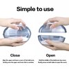lazYYzal Hamster Bathtub,Hamster Bathroom,Small Animal Habitat Décor,Sand Bath Container Transparent Beds,Hamster Bed,Ice Bathtub,Sleep Pad Nest,Sand Bath Box for Cage Accessories（M）