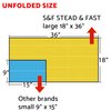 S&F STEAD & FAST Tack Cloth Automotive, 30 pcs, Bulk 2-Box Auto Sticky Tac Cloths Set, Premium Professional Grade Tack Rags for Woodworking, Painting, Sanding