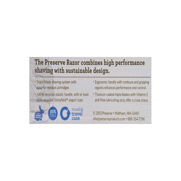 Preserve Razor Blade Triple, 2 ct