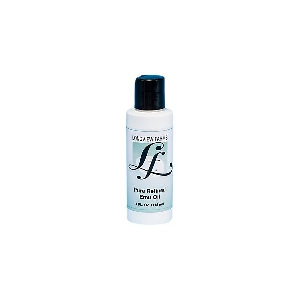 Longview Farms Pure Emu Oil - Body Oil - Nourish Your Skin and Hair with Premium Quality Emu Oil - 100% Pure and Refined for Maximum Benefits 4 fl. oz.