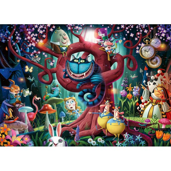 Ravensburger Most Everyone is Mad 1000 Piece Puzzle | Unique Alice in Wonderland Theme | Quality Softclick Technology Ensures Perfect Fit | Ideal for Adults and Family | Sustainable Forestry Practices