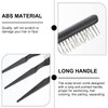 KALLORY Wire Hair Brush 2pcs Detangling Steel Bristle Hair Brush Tail Scalp Teasing Massage Comb Backcombing Airbag Wig Rat Scalp Comb
