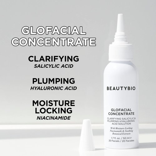 GLOfacial Concentrate. Clarifying Salicylic Acid & Plumping Hyaluronic Acid Solution