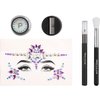 Profusion Cosmetics 5-pc Makeup Look Book, Long Lasting Eye Makeup for Women Eye Brightening Pressed Glitter with Eyeshadow Brush and Black Eyeliner, Easy To Clean and Convenient Makeup Sharpener