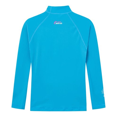 MADCAP Girls' UV Sun Protection Long-Sleeve Rash Guard (Blue, 16-XL)