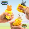 Yoya Toys Squeeze pops Mouse in Cheese Squishy - Squeeze Fidget Toy, Mouse Pop Up Fidget Toy - Stress Relief Plush, Squeeze Cheese - Autism/ADHD Cheese Wedge Toy - Set of 3 Popping Mice Toy