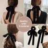 TOBATOBA Velvet Hair Bows for Women Girls Black Velvet Bow Hair Ribbon Bow Hair Clip, Scrunchies Hair Bows for Christmas Gift, Hair Barrette Ponytail Holder Hair Accessories for Women Toddler Girls