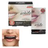 Generic 12pc Activated Charcoal Teeth Whitening Strips Dental Whitener White White Strip,Black