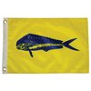 TAYLOR MADE PRODUCTS Fishermans Catch, Dolphin Flag - (12" x 18") — Show Off Your Love of Dolphins with this Dolphin Flag — Nylon Construction - Brass Grommets - Water Repellent —2020109169