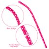 JANYUN 30 Pieces Reusable Plastic Straws BPA-Free 9" Colorful Printing Hard Platic Stripe Drinking Straw for Mason Jar Tumbler Family or Party Use Cleaning Brush Included(Random Pattern) (Bent)