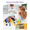 Gleamkid 54PCS Magnetic Blocks Set, Glow in The Dark Children Construction Kit, STEM Construction Stacking Toy, Multi-Color Rainbow Stacking Blocks, Ideal Present Gift for Kids 3+ Boys and Girls