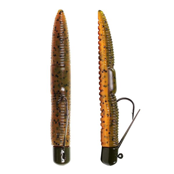 Lunkerhunt Pre-Rigged Finesse Worm Lure, Soft Bait | Weedless Fishing Lure for Bass Fishing | Sinking Fishing Bait, Freshwater Lure for Trout, Pike, Gamefish, Panfish