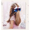 Girl Hair Clip Hair Bows Grosgrain Ribbon Hair Bow Hair Accessories for 4th of July 2 Pack ZFJ24 (Star Set)