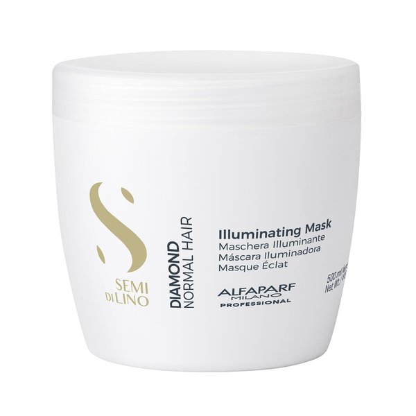 Alfaparf Milano Semi Di Lino Diamond Illuminating Hair Mask, Normal Hair, 17.4 oz