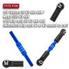 BRCatWPark RC Adjustable Turnbuckles Camber Links Upgrades Part for 1/8 Typhon 3S 4WD BLX/Mega 550 1/10 Big Rock 3S 4WD BLX,Navy Blue (Not for Big Rock V1 or V2 Model rc car)