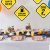 Construction Cupcake Toppers Dump Truck Tractor Excavator Car Decorations for Kids Birthday Party Supplies Cake Picks 48pcs