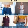 【4 Pcs】No Buckle Stretch Belt for Womens and Men Elastic Waist Belt Invisible Belts for Jeans Pants Dresses Skirts (S-M:Waist Size 20''-35'', 4Pcs Set A)