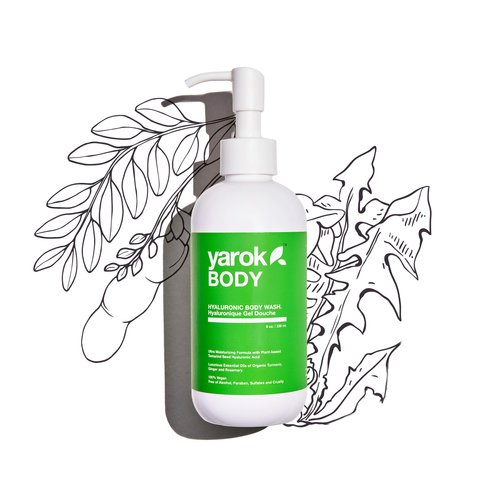 Yarok Body Hyaluronic 8 oz Body Wash. Moisturize, Nourish & Cleanse - Plant Based Tamarind Seed Hyaluronic Acid & Essential Oils of Organic Turmeric and Ginger (8 oz)