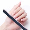 LNAUJS Nail File and Thin Buffer Block, Reusable Black Rectangle Shape Double Sided Manicure Tools with 100/180 Grit, Thin Sanding Buffing Grinding Plisher File