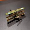 PARSAHO Triplane Bomber Iron Model US Fighter Plane Decor Aces of Aircraft World War I Aviation Military Fan Boyfriend Man Heroes Pendable Crafts Bookshelf TV Cabinet Office Desk Side Table Ornament