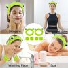 Tihebax 6pcs Skincare Headband Frog Headband for Washing Face Makeup Headband & Wristbands Set Face Wash Headband and Wristbands Cute Spa Headband for Skincare Women Girls Boys Headband Green Frog