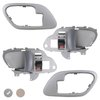 APPERFiT Interior Door Handle w/Bezel Kit (Gray) Compatible with 1995-2002 Chevy Chevrolet GMC Truck C1500 C2500 C3500 K1500 K2500 K3500 Suburban Tahoe Yukon Replaces 15708043 15708044