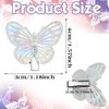 Tyqour 12Pcs Butterfly Hair Clips for Girls Women, Tiny Butterfly Hair Clips, Clear Glitter Hair Clips, Butterfly Hair Pins, Kawaii Y2k Hair Clips, Butterfly Accessories for Teens Women Girls