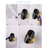EBANKU 12 Sheets Gold Silver Metal Nail Stickers, Metallic Curve Strip Line Nail Decal Self-Adhesive 3D Wave Design DIY Decoration for Women Girls