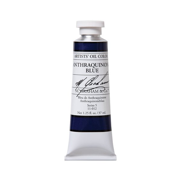 M. Graham Artist Oil Paint Anthraquinone Blue 1.25oz/37ml Tube