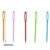 100 Pieces Colorful Plastic Sewing Needles, 7CM Length, Large Eye 2mm x 15 mm, Blunt Needles, Learning Needles, Plastic Yarn Needles, Safety Lacing Needles, Safety Needles for Kids, Darning Needles