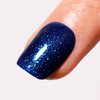 Firedeep Navy Blue Gel Nail Polish, 0.54 Fl Oz Glitter Navy Blue Gel Polish UV/LED Soak Off Nail Polish for Autumn and Winter