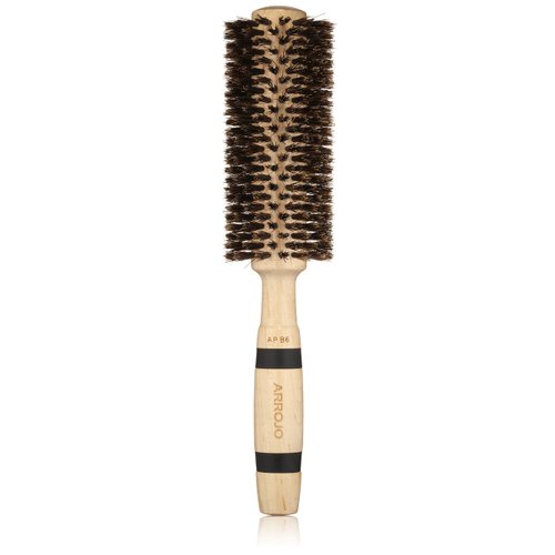 ARROJO Medium Round Hair Brush – Medium Round Brush for Blow Drying & Styling – Boar Bristle Hair Brush for Volume & Smoothness – Round Hair Brushes for Women & Men – Boar Bristle Brush for Long Hair