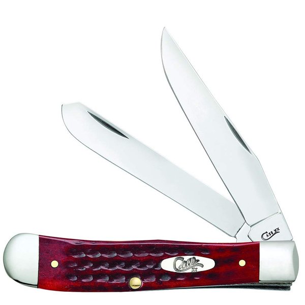 Case WR XX Pocket Knife Pocket Worn Old Red Bone Trapper Item #783 - (6254 SS) - Length Closed: 4 1/8 Inches