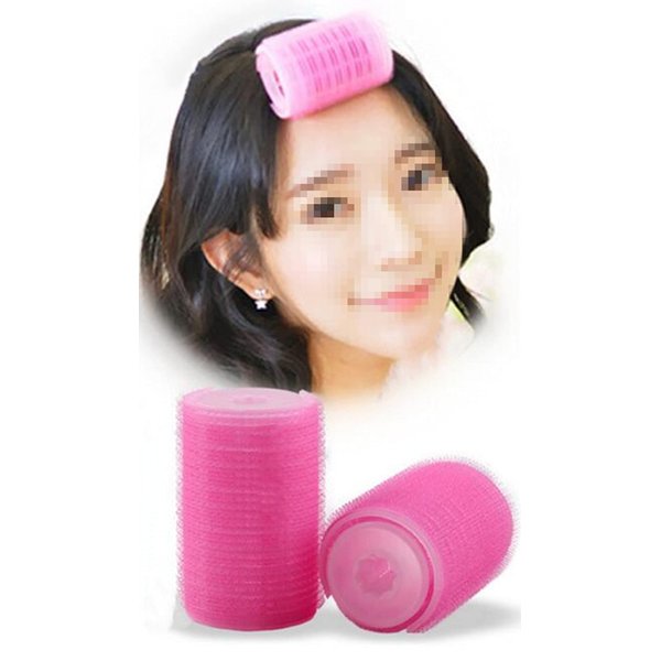 2Pcs/Set Plastic Hair Rollers Curlers Bangs Self-Adhesive Hair Volume Hair Curling Styling Tools Magic Women DIY Makeup Tools S
