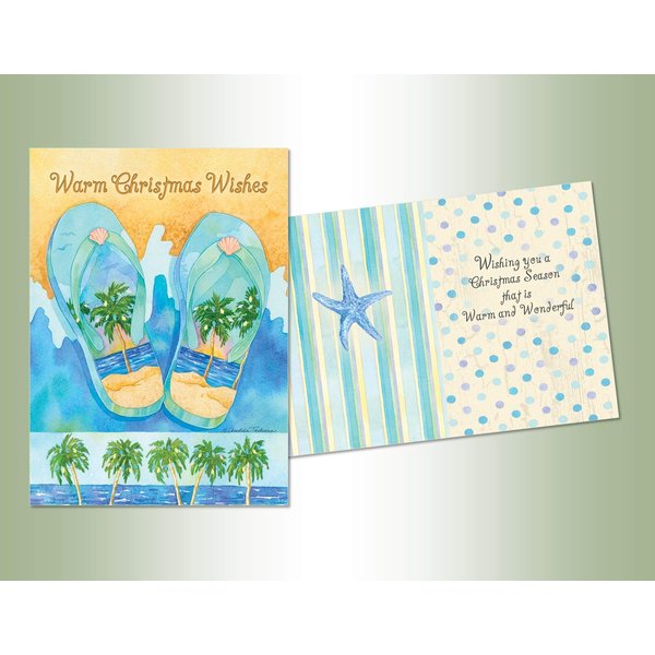 Performing Arts Full Color Inside Palm Tree Flip Flops Stationery Paper, 52685-18
