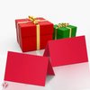 Blank Red A7 (5" x 7") Cards with Envelopes – Great for Customized and Personalized Holiday, Christmas, Xmas and New Year Greetings, Party Invitations, Thank You Cards and Announcements – 25 SETS