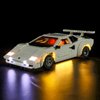 YEABRICKS LED Light for 10337 Icons Lamborghini Countach 5000 Quattrovalvole Building Blocks Model (Building Set NOT Included)