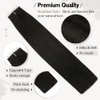 Moresoo Human Hair Extensions Tape in Black Hair Tape ins Extensions Natural Black Human Hair Extensions Tape in Real Human Hair 16 Inch #1B 40Pcs 100G